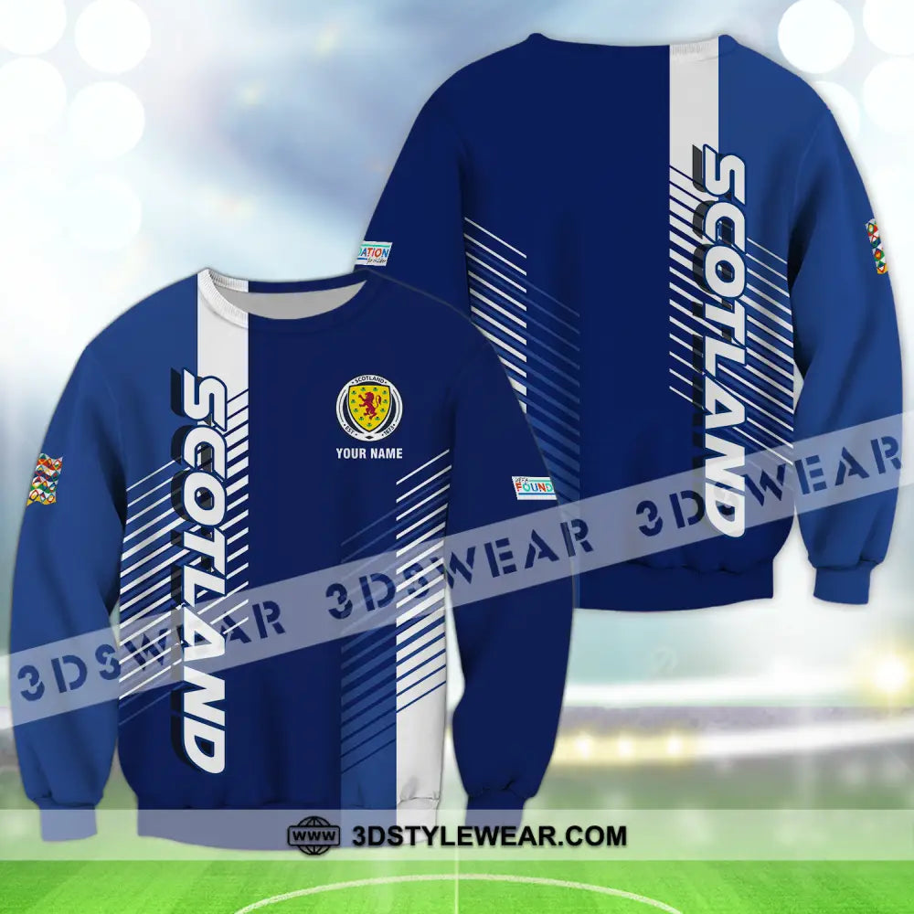 Unisex Shirt - Custom Name Scotland Euro 2024 Long Sleeve / S T-Shirt