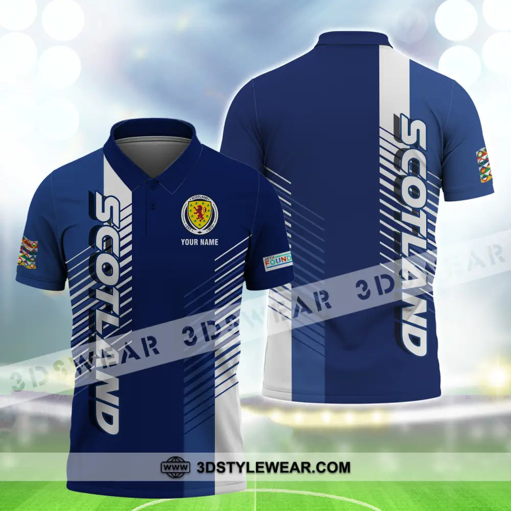 Unisex Shirt - Custom Name Scotland Euro 2024 Polo / S T-Shirt