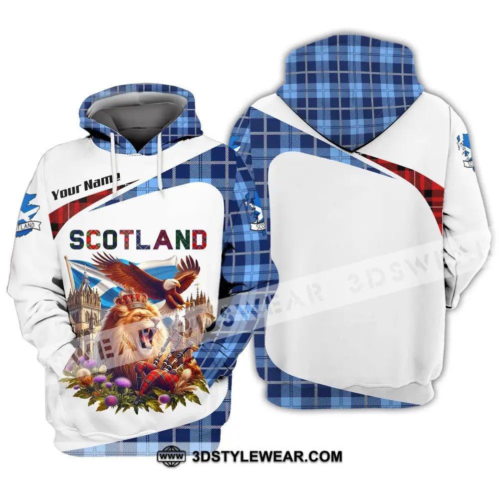 Unisex Shirt Custom Name Scotland Love Polo Long Sleeve Gift Hoodie / S T-Shirt