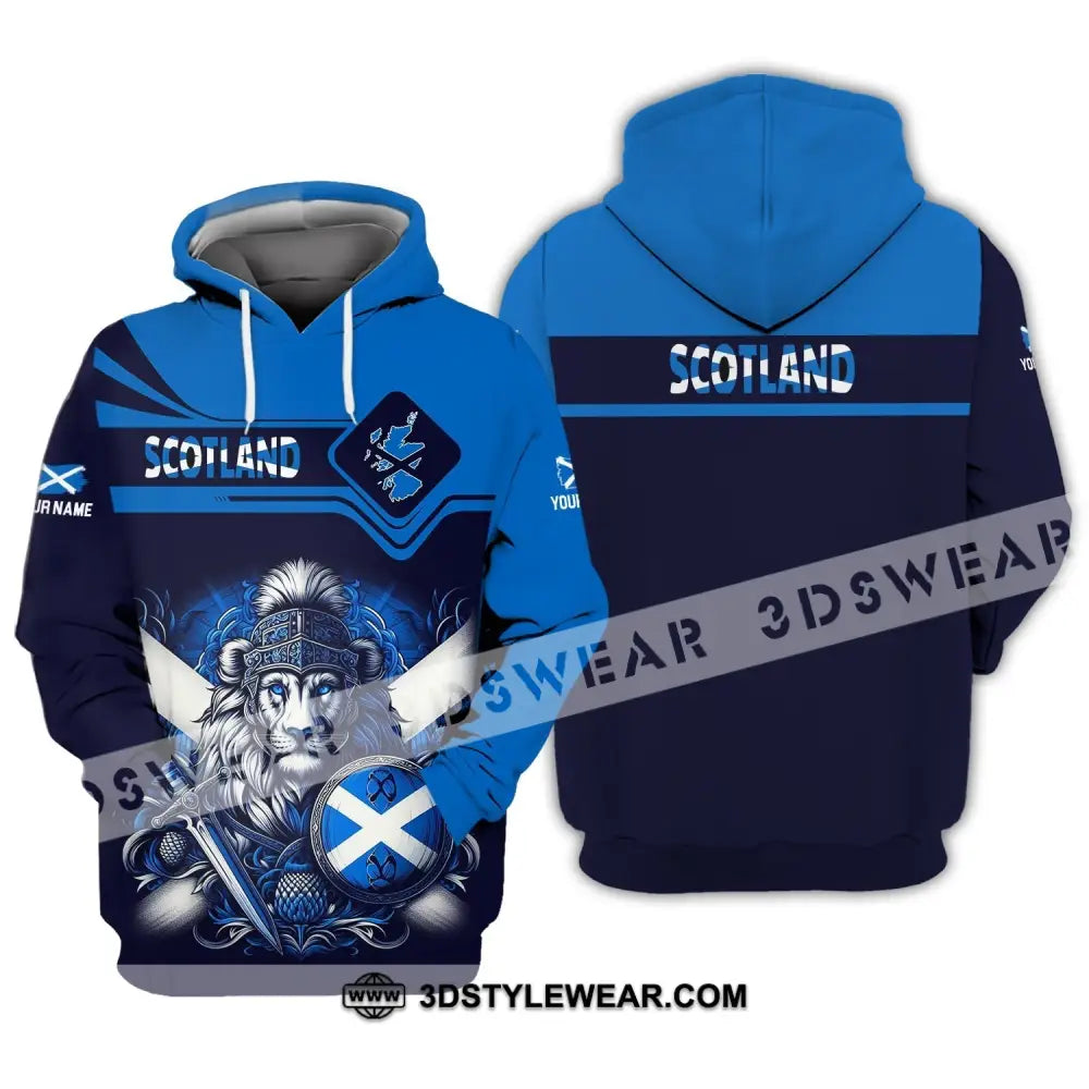 Unisex Shirt - Custom Name Scotland Sport Hoodie / S T-Shirt