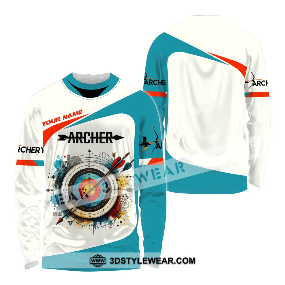 Unisex Shirt - Custom Name Sport Archery Classic Long Sleeve / S T-Shirt