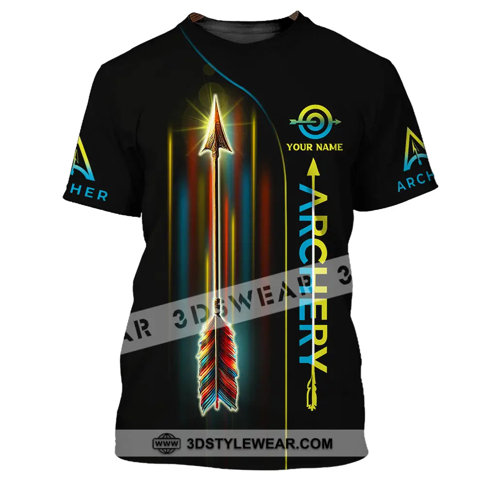 Unisex Shirt - Custom Name Sport Archery Player T-Shirt / S T-Shirt