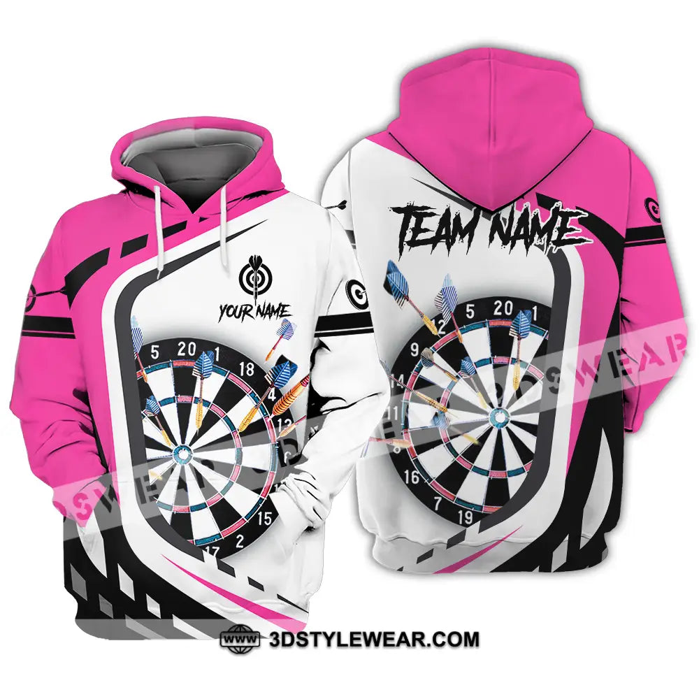 Unisex Shirt - Custom Name Sport Darts Player Hoodie / S T-Shirt