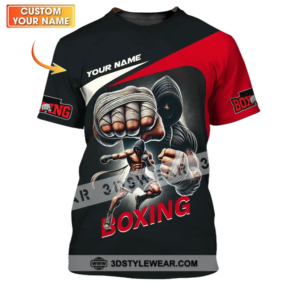 Unisex Shirt - Custom Name Sport King Of Boxing T-Shirt