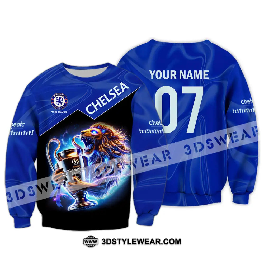 Unisex Shirt Custom Name Chelsea T-Shirt Football Hoodie Long Sleeve Gift For Lovers / S T-Shirt