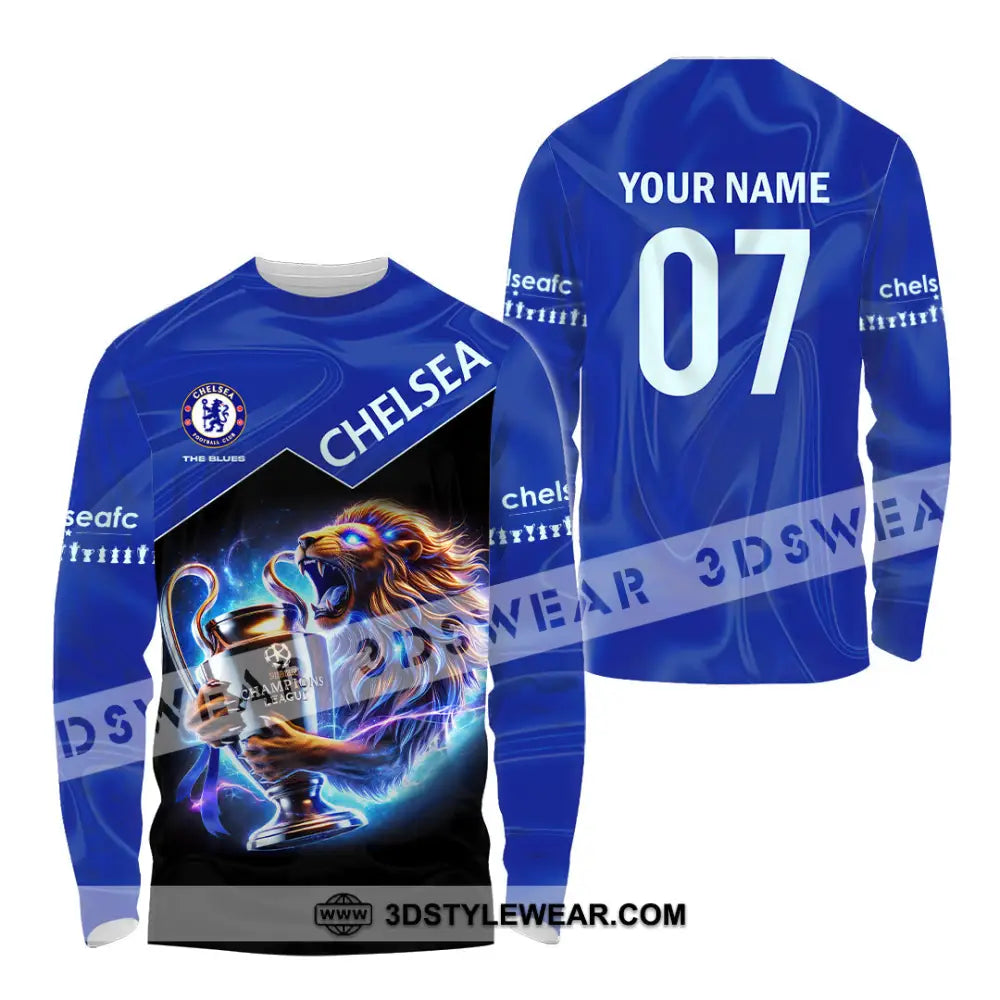 Unisex Shirt Custom Name Chelsea T-Shirt Football Hoodie Long Sleeve Gift For Lovers / S T-Shirt