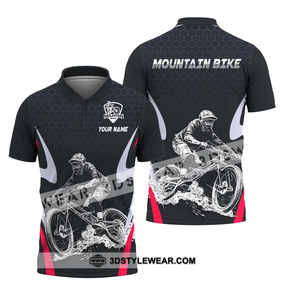 Unisex Shirt - Custom Name The Mountain Bike Player Sport Polo / S T-Shirt