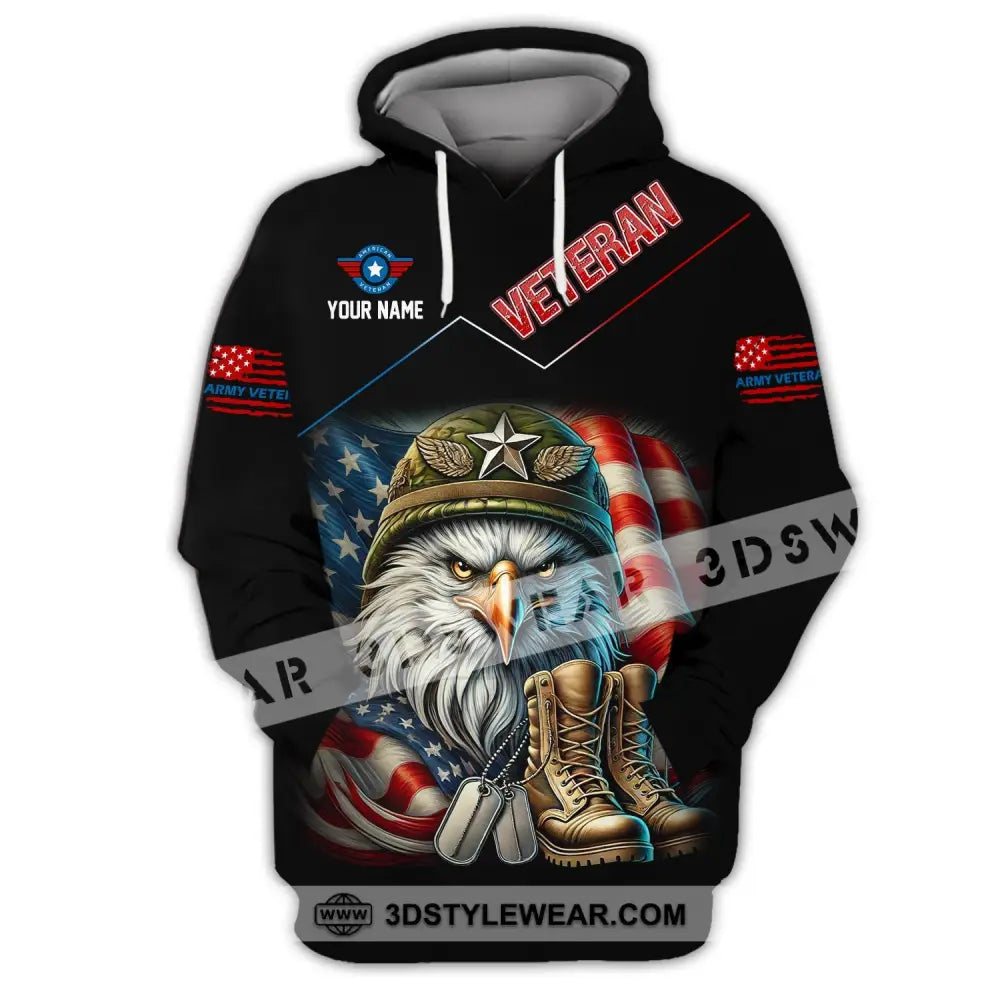 Unisex Shirt Custom Name Veteran Memorial Hoodie / S T-Shirt