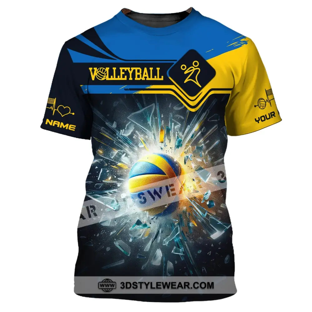 Unisex Shirt Custom Name Volleyball T-Shirt For Team Gift Players / S