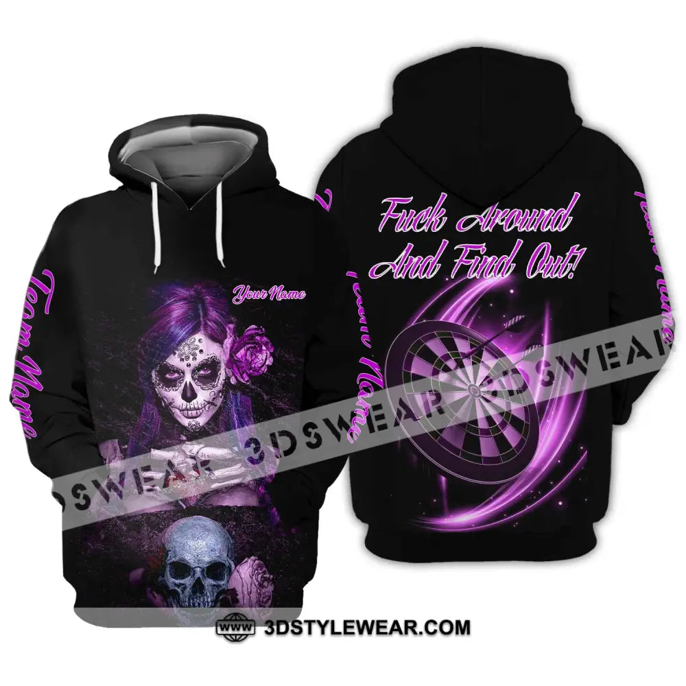 Unisex Shirt - Custom Name Witch Darts Hoodie / S T-Shirt