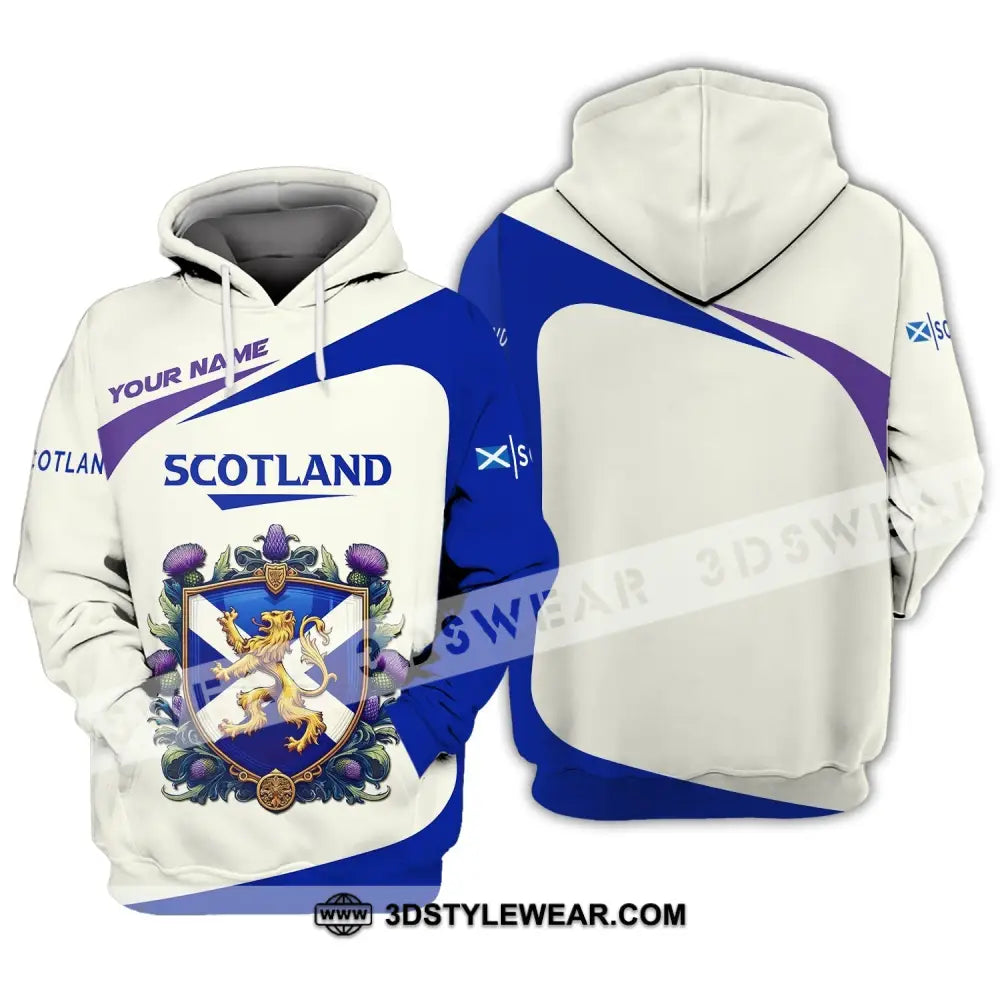 Unisex Shirt Custom Scotland Scottish T-Shirt Lover Hoodie / S