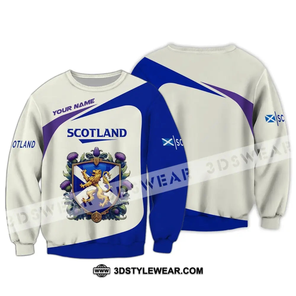 Unisex Shirt Custom Scotland Scottish T-Shirt Lover Long Sleeve / S