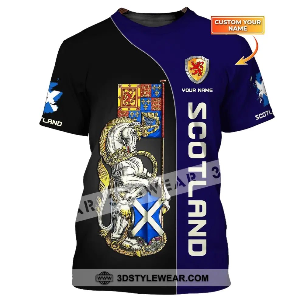 Unisex Shirt Custom Scotland Wild T-Shirt Clothing / S