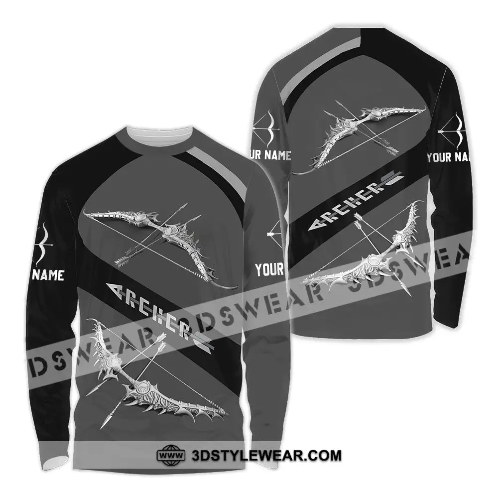 Unisex Shirt - Custom Text Shirt Archer Long Sleeve Shirt / S T-shirt
