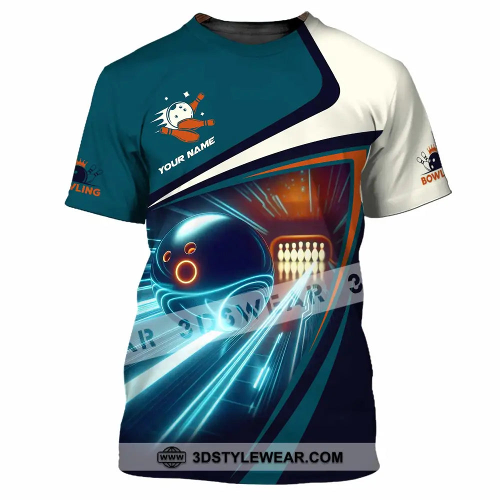 Unisex Shirt - Custom Text Bowling Player Shirt T-Shirt / S T-shirt