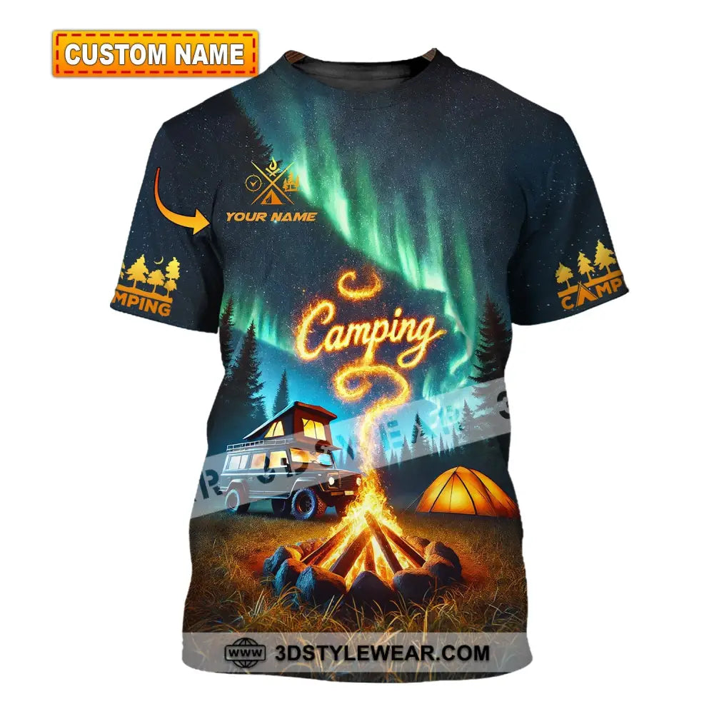 Unisex Shirt - Custom Text Camping T-Shirt