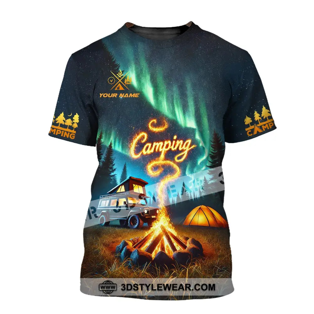 Unisex Shirt - Custom Text Camping T-Shirt / S T-Shirt