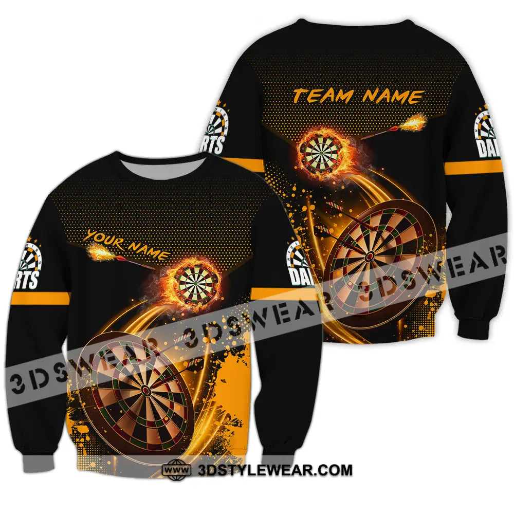 Unisex Shirt - Custom Text Shirt Dart Shirt Long Sleeve / S T-shirt