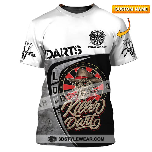 Unisex Shirt - Custom Text Darts Player Sport Killer T-Shirt