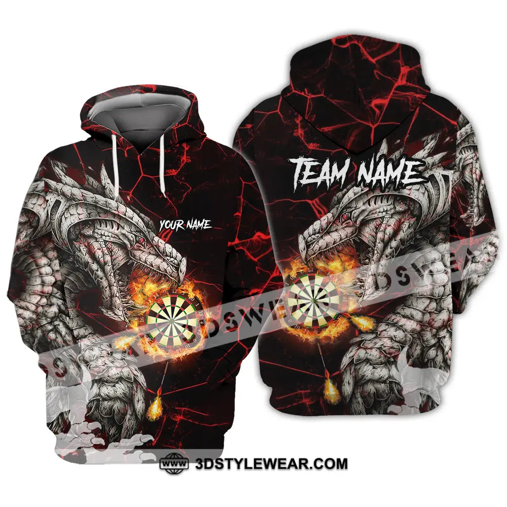 Unisex Shirt - Custom Text Shirt Dragon Dart Shirt Hoodie / S T-shirt
