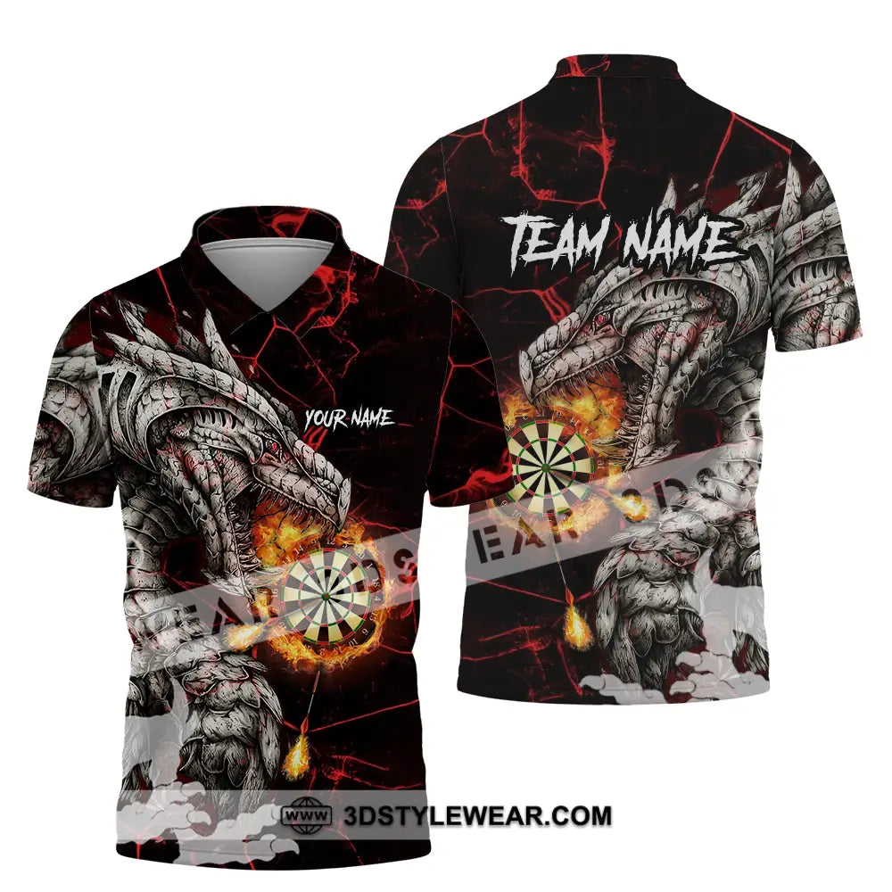 Unisex Shirt - Custom Text Shirt Dragon Dart Shirt Polo Shirt / S T-shirt