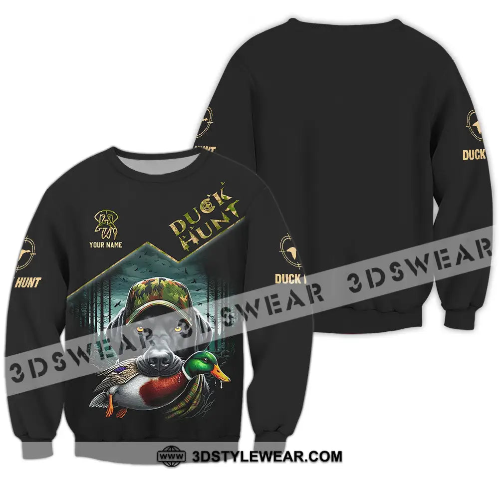 Unisex Shirt - Custom Text Shirt Duck Hunt Long Sleeve / S T-shirt