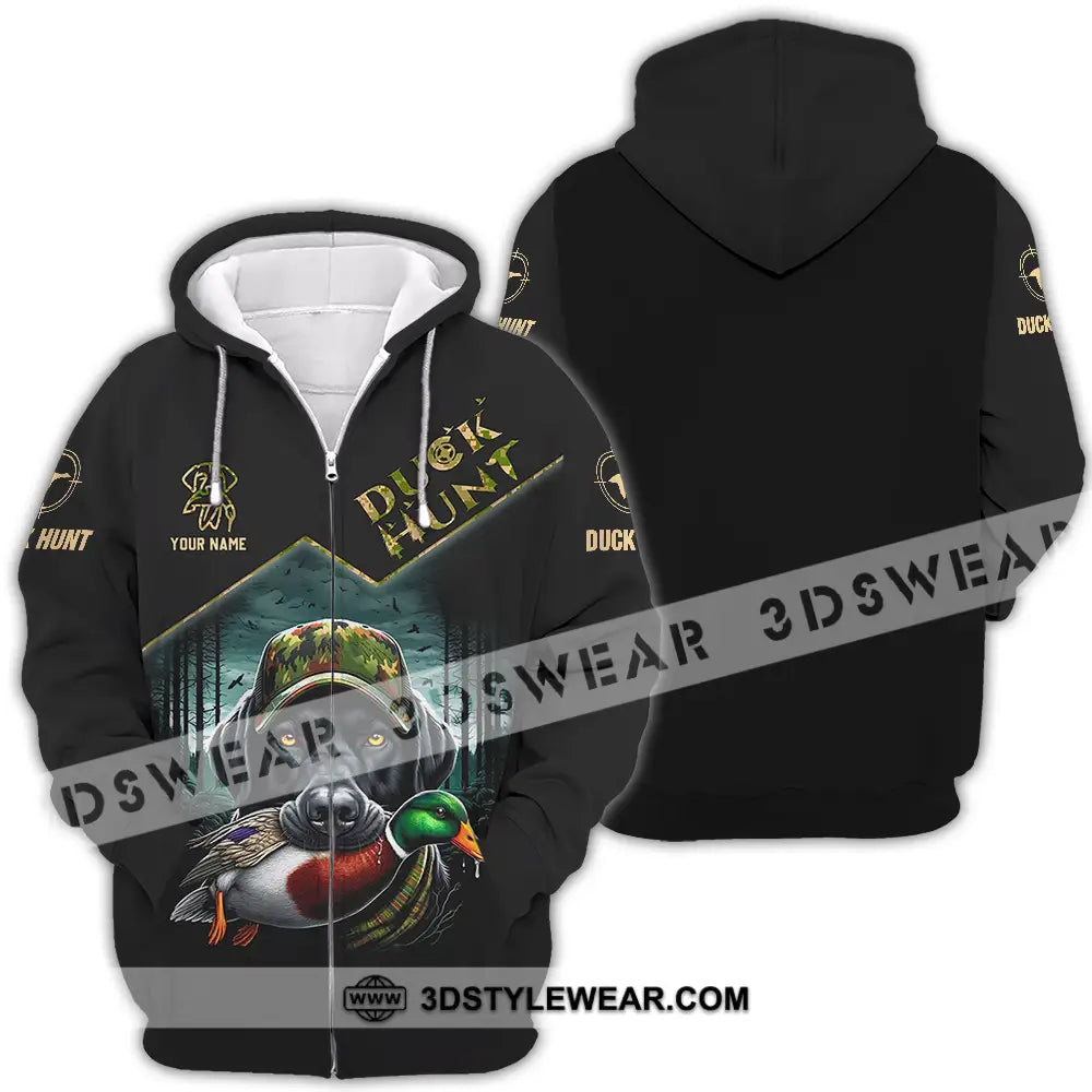 Unisex Shirt - Custom Text Shirt Duck Hunt Zipper Hoodie / S T-shirt
