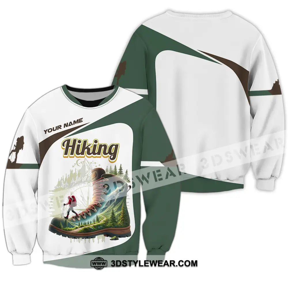 Unisex Shirt - Custom Text Hiking Lover Long Sleeve / S T-Shirt