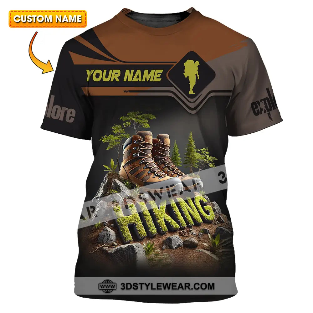 Unisex Shirt - Custom Text Hiking T-Shirt