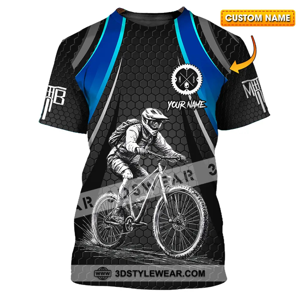 Unisex Shirt - Custom Text Mountain Bike Classic Sport T-Shirt