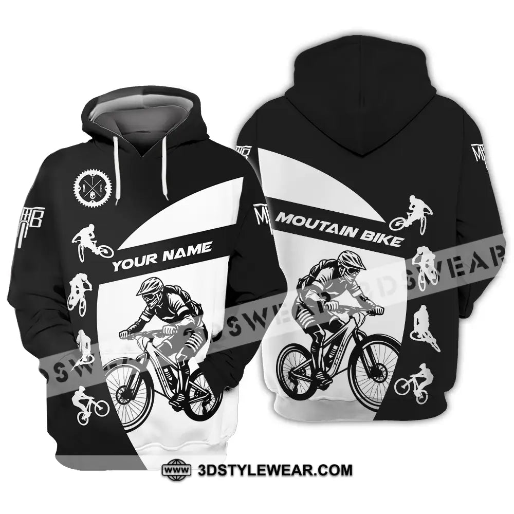 Unisex Shirt - Custom Text Mountain Bike Sport Hoodie / S T-Shirt