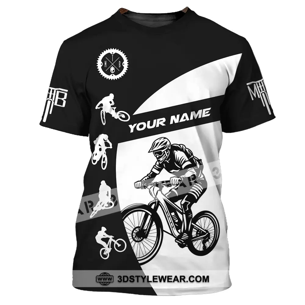 Unisex Shirt - Custom Text Mountain Bike Sport T-Shirt / S T-Shirt