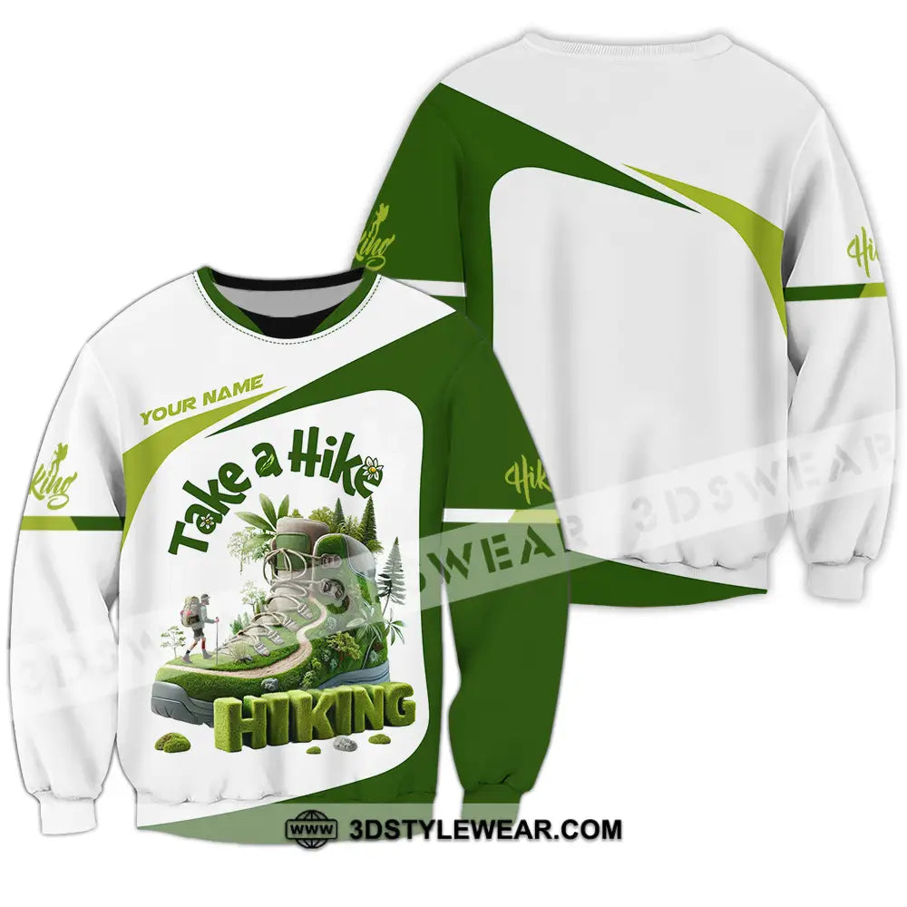 Unisex Shirt - Custom Text Take A Hike Long Sleeve / S T-Shirt