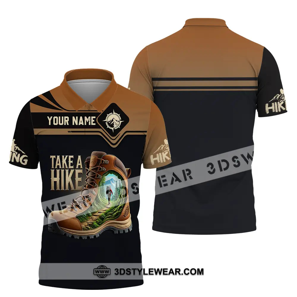 Unisex Shirt - Custom Text Shirt Take A Hike Polo Shirt / S T-shirt