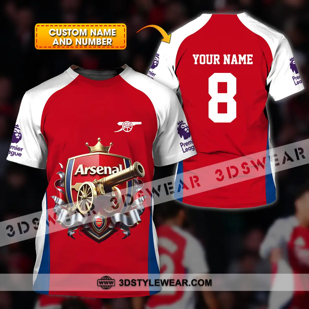 Unisex Shirt - Custom Text Shirt The Gunners Shirt T-shirt