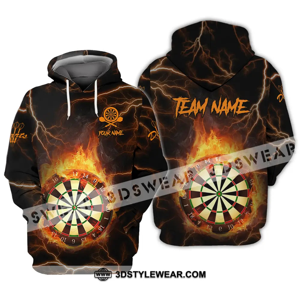 Unisex Shirt - Custom Texts Fire Darts Sport Hoodie / S T-Shirt