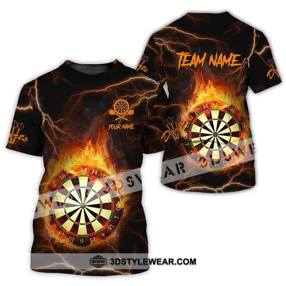 Unisex Shirt - Custom Texts Fire Darts Sport T-Shirt / S T-Shirt