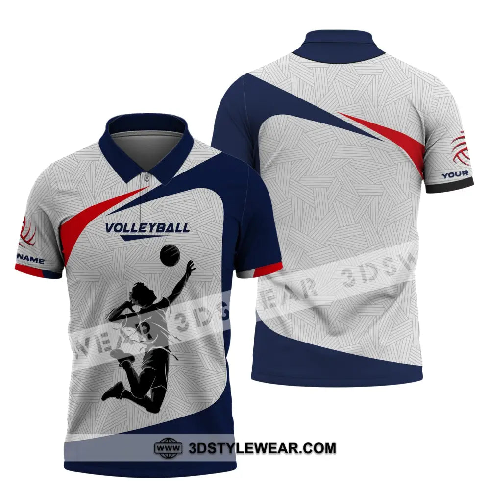 Unisex Shirt Custom Volleyball Hoodie Team T-Shirt Gift For Players Polo / S