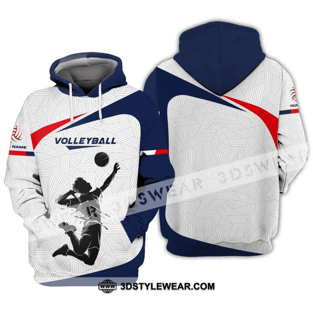 Unisex Shirt Custom Volleyball Hoodie Team T-Shirt Gift For Players / S