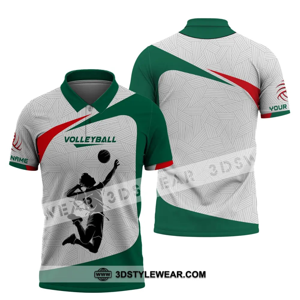 Unisex Shirt Custom Volleyball Polo T-Shirt For Team Gift Players / S