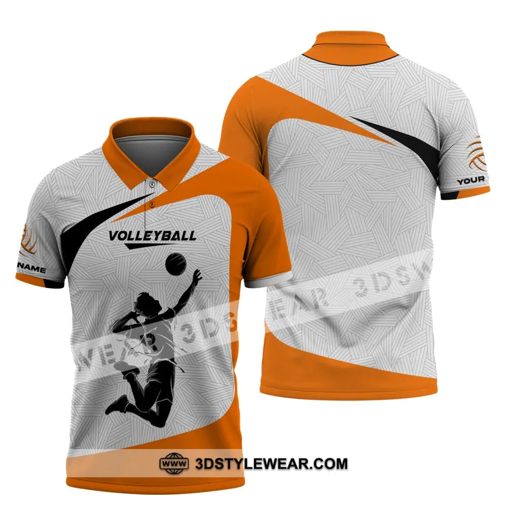 Unisex Shirt Custom Volleyball Polo Team T-Shirt Gift For Players / S