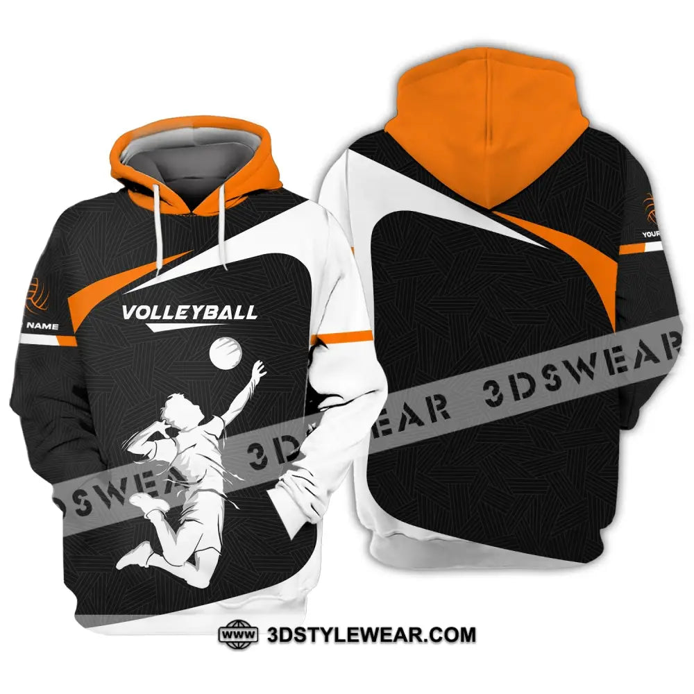 Unisex Shirt Custom Volleyball Sweater T-Shirt For Team Gift Players Hoodie / S