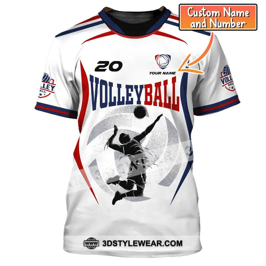 Unisex Shirt Custom Volleyball T-Shirt For Club Gift Players