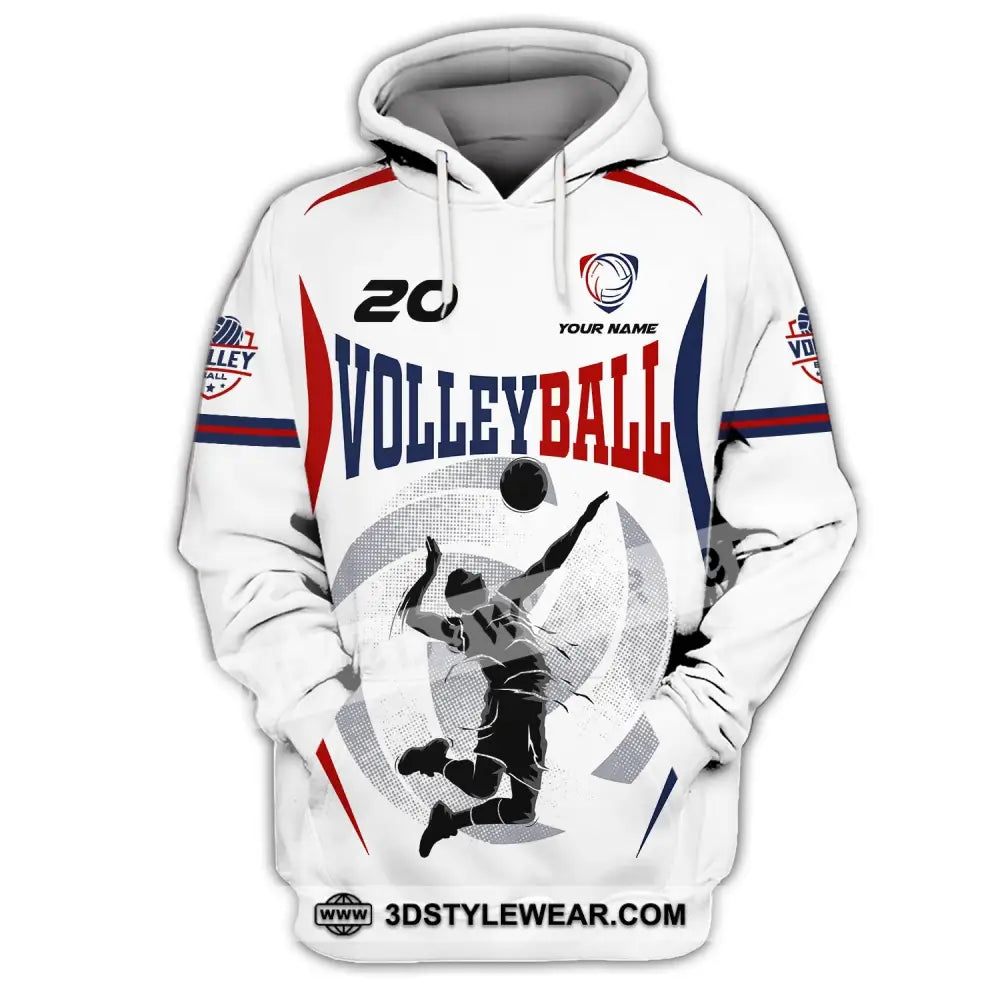 Unisex Shirt Custom Volleyball T-Shirt For Club Gift Players Hoodie / S