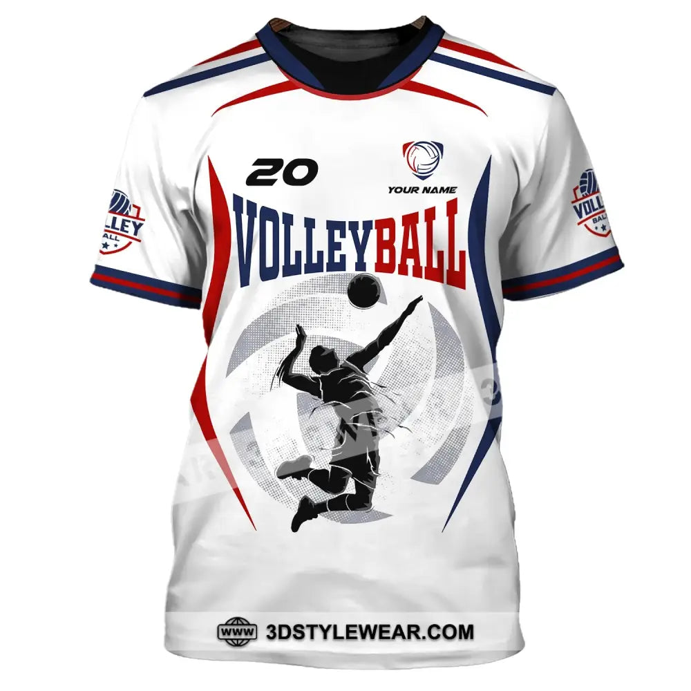 Unisex Shirt Custom Volleyball T-Shirt For Club Gift Players / S