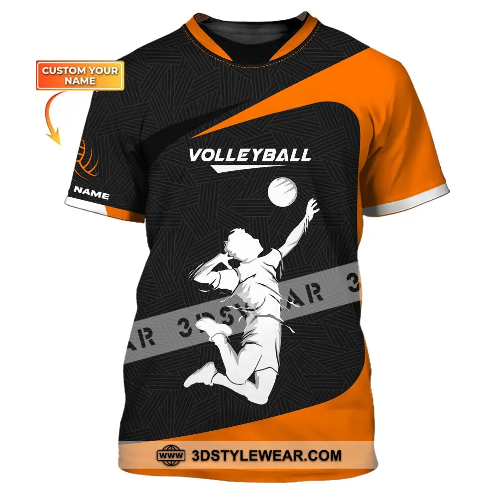 Unisex Shirt Custom Volleyball Zipper Hoodie T-Shirt For Team Gift Players / S