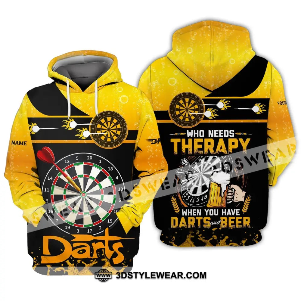 Unisex Shirt Darts Beer Custom Polo Hoodie Team T-Shirt Gift For Players / S