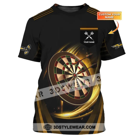 Unisex Shirt Darts T-Shirt Golden Dart Lover Gift Gamer / S