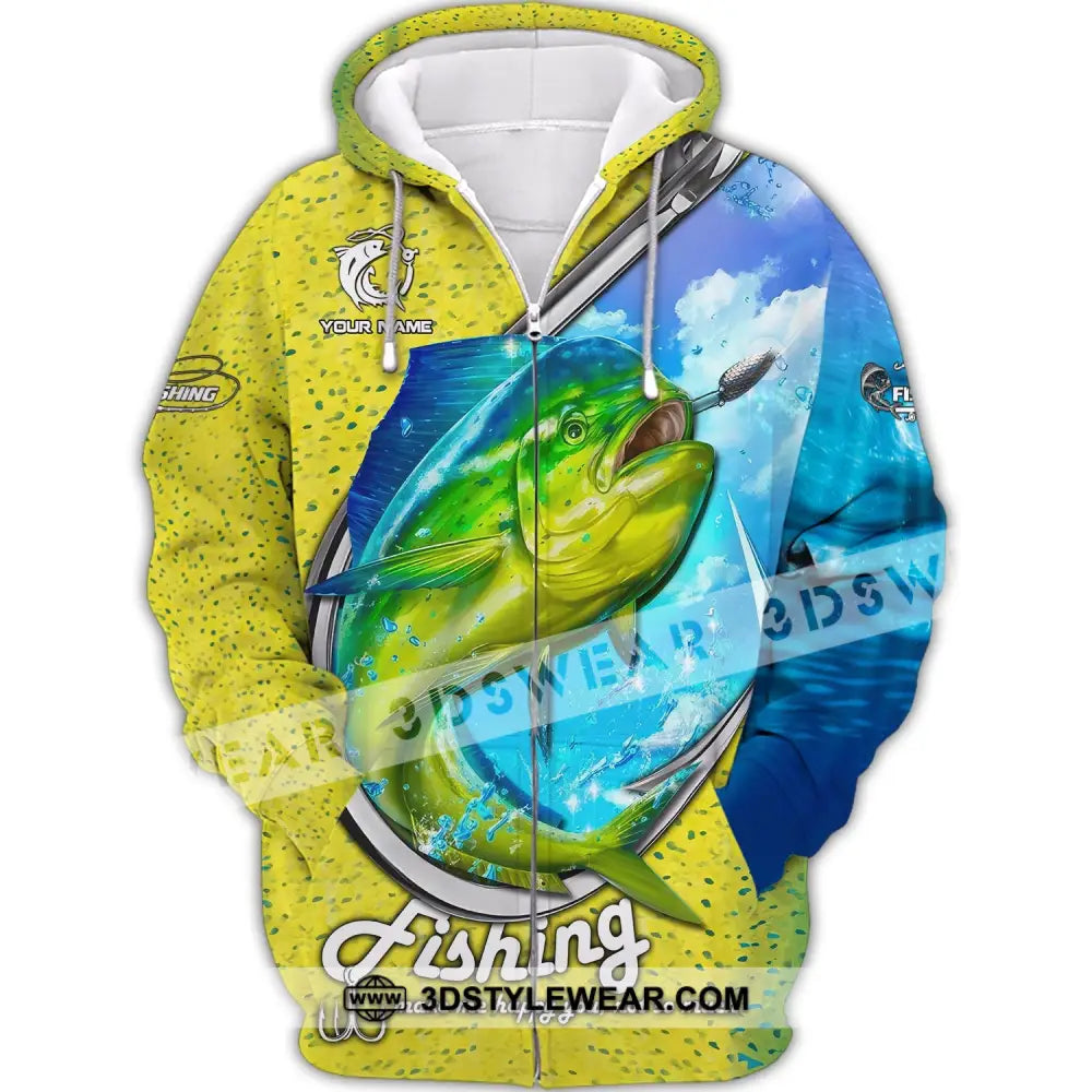 Unisex Shirt Mahi Fishing Hoodie Gift Zipper / S T-Shirt