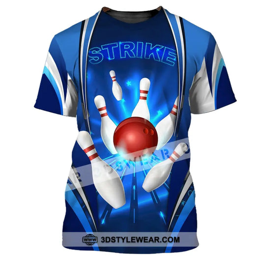 Unisex Shirt Strike Bowling T-Shirt Polo For Lovers / S